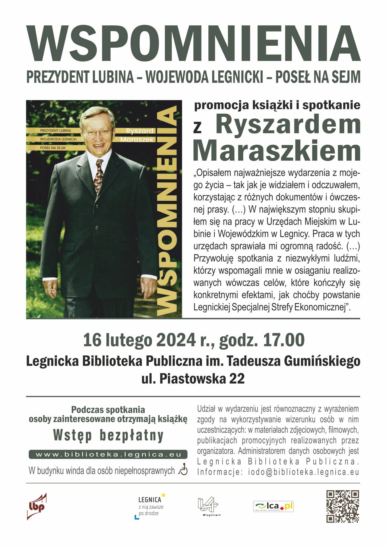 Spotkanie autorskie z Ryszardem Maraszkiem i promocja książki